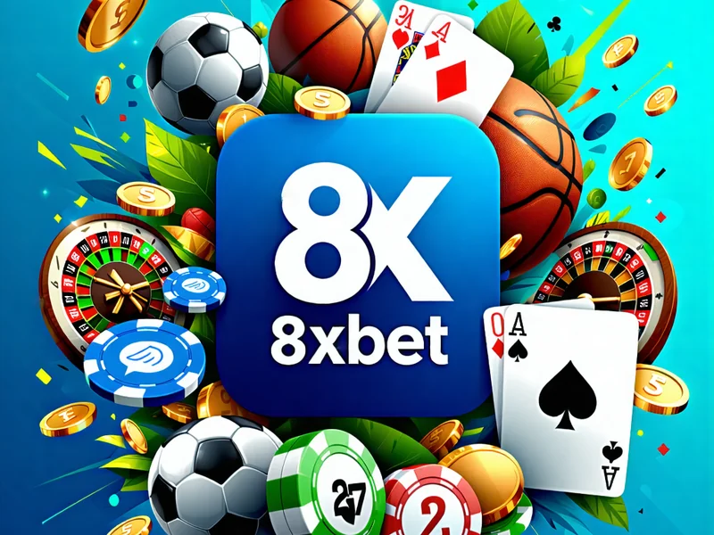 Hình ảnh tổng hợp các tính năng nổi bật của ứng dụng 8Xbet: đa dạng trò chơi, hỗ trợ khách hàng 24/7 và giao dịch an toàn