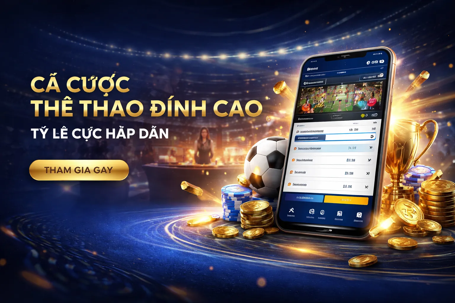 Sân vận động bóng đá với biểu tượng 8xbet, tượng trưng cho chiến lược cá cược thể thao